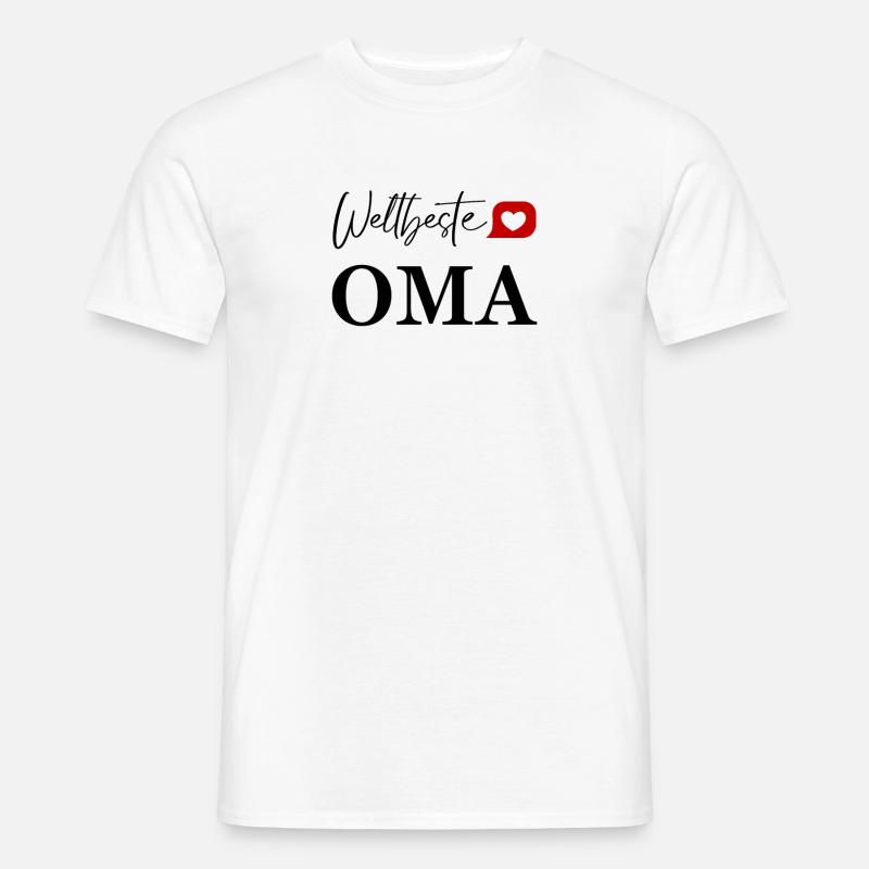 Beste Oma - Männer T-Shirt - Weiß