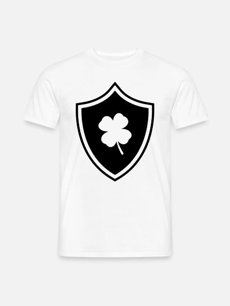 Kleeblatt Wappen - Männer T-Shirt - Weiß