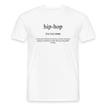 Hip-Hop Definition Dictionary - Männer T-Shirt - Weiß - Vorne - AI Model Male 178 dark (178cm)