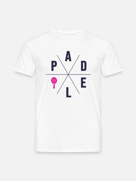 Padel tennis padel player filles femmes padel - T-shirt homme - blanc