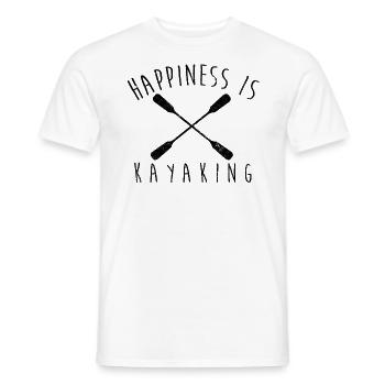 pagaie - T-shirt homme - blanc - Devant - AI Model Male 178 dark (178cm)