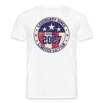 17th Birthday Legend September 2007 Volume 07 - Men's T-Shirt - white - Front - AI Model Male 178 dark (178cm)
