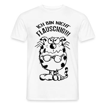 Ich bin nicht flauschig Katze - Comic - Männer T-Shirt - Weiß - Vorne - AI Model Male 178 dark (178cm)
