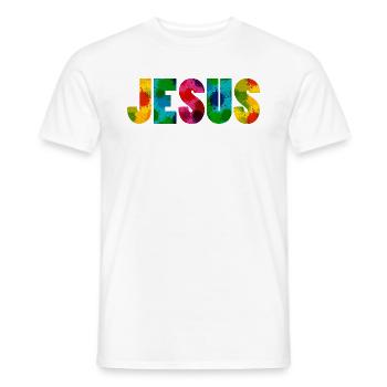 Jesus - Colourful - Männer T-Shirt - Weiß - Vorne - AI Model Male 178 dark (178cm)