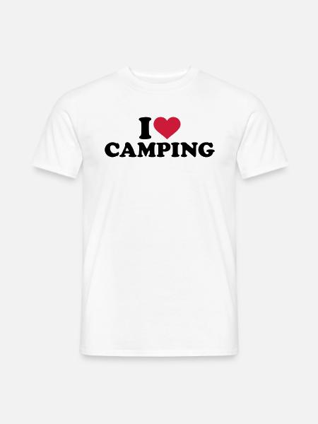 I love Camping - Men's T-Shirt - white