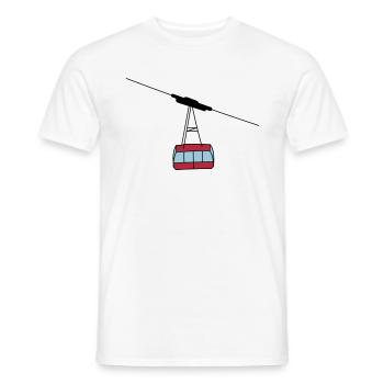 Gondel - Männer T-Shirt - Weiß - Vorne - AI Model Male 178 dark (178cm)