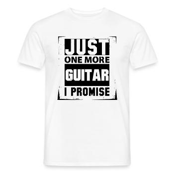 Just One More Guitar I Promise - Men's T-Shirt - white - Front - AI Model Male 178 dark (178cm)