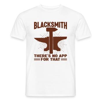 Blacksmith Theres No App For That Metalsmith Gift - Men's T-Shirt - white - Front - AI Model Male 178 dark (178cm)