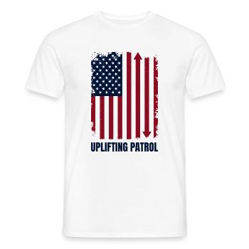 Elevator Technician Uplifting Patrol Engineer USA - Männer T-Shirt - Weiß - Vorne - AI Model Male 178 dark (178cm)