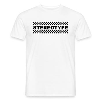 Stereotype - Men's T-Shirt - white - Front - AI Model Male 178 dark (178cm)