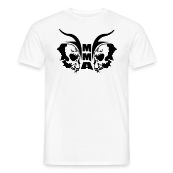 MMA Tribal Bonehead - Männer T-Shirt - Weiß - Vorne - AI Model Male 178 dark (178cm)