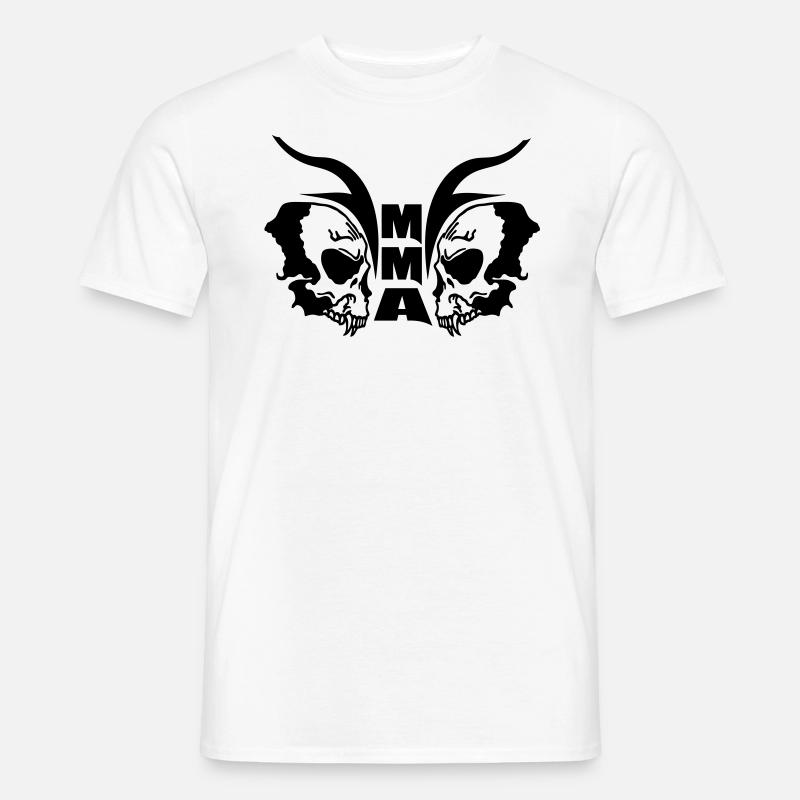 MMA Tribal Bonehead - Männer T-Shirt - Weiß