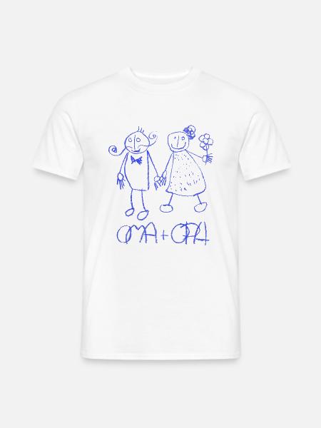 Oma und OPa - Männer T-Shirt - Weiß