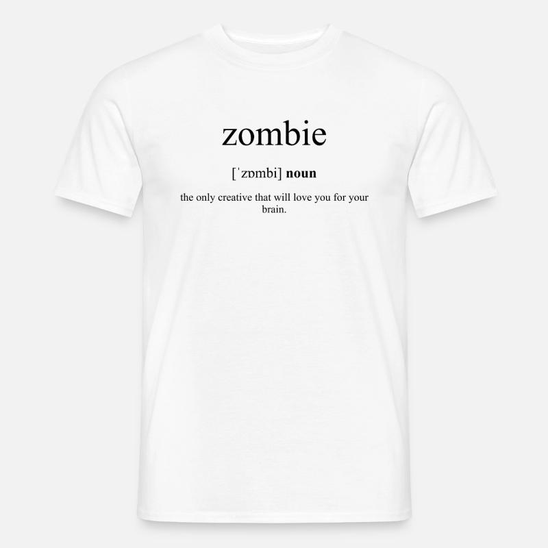 Zombie Definition Dictionary - Männer T-Shirt - Weiß