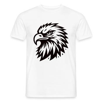 Cool eagle design - Men's T-Shirt - white - Front - AI Model Male 178 dark (178cm)
