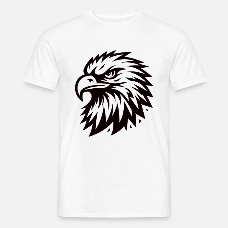 Cooles Adler Design - Männer T-Shirt - Weiß