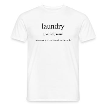 Laundry Definition Dictionary - Männer T-Shirt - Weiß - Vorne - AI Model Male 178 dark (178cm)