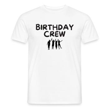 Équipe d’anniversaire - T-shirt homme - blanc - Devant - AI Model Male 178 dark (178cm)