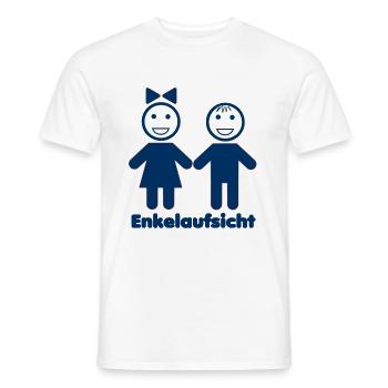 Enkelaufsicht - Männer T-Shirt - Weiß - Vorne - AI Model Male 178 dark (178cm)