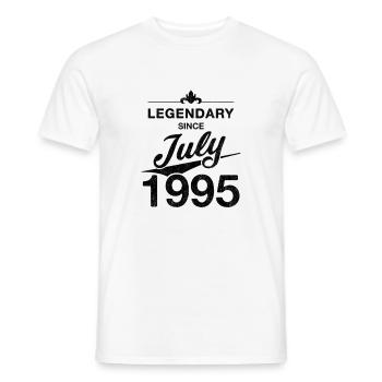 30th Birthday Legendary since July 1995 Volume 95 - Men's T-Shirt - white - Front - AI Model Male 178 dark (178cm)