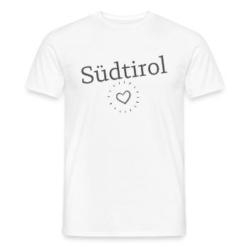 Tyrol du Sud - T-shirt homme - blanc - Devant - AI Model Male 178 dark (178cm)