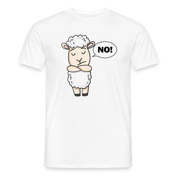 N° de moutons - T-shirt homme - blanc - Devant - AI Model Male 178 dark (178cm)