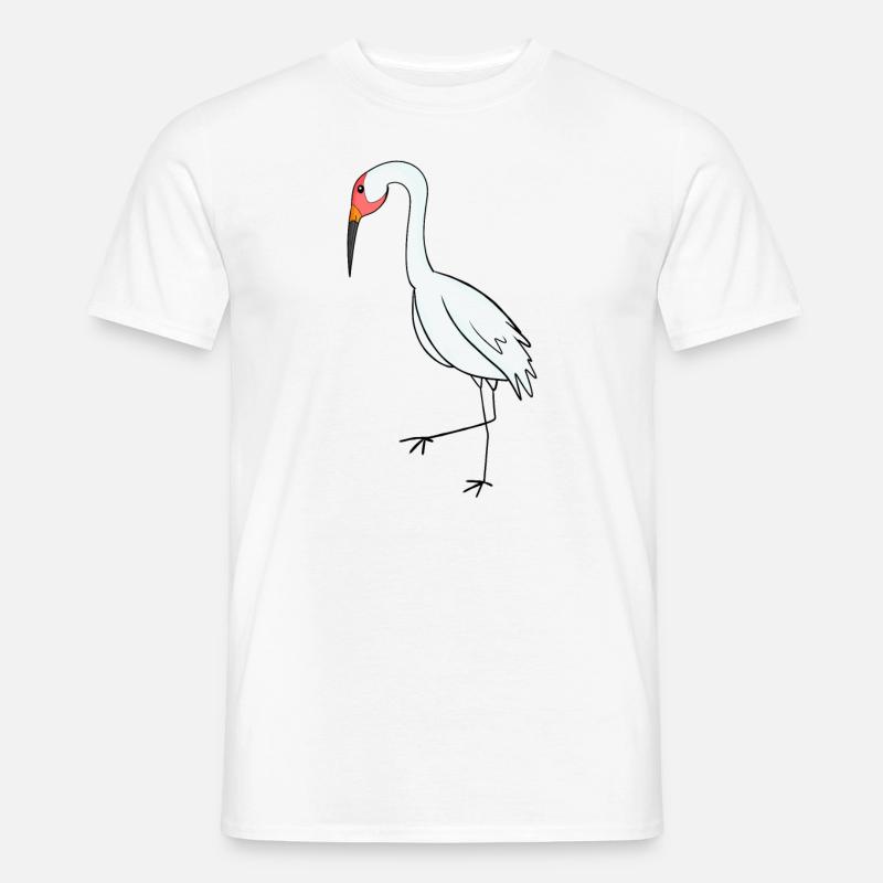 Zugvögel Kranich Vogel - Männer T-Shirt - Weiß