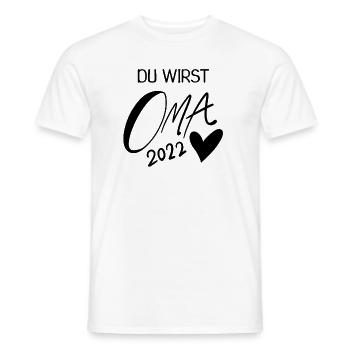 Oma 2022 - Werdende Oma 2022 - Männer T-Shirt - Weiß - Vorne - AI Model Male 178 dark (178cm)
