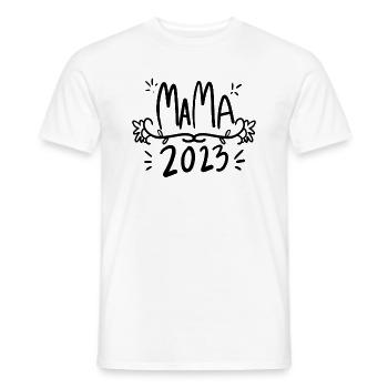 Maman 2023 - T-shirt homme - blanc - Devant - AI Model Male 178 dark (178cm)