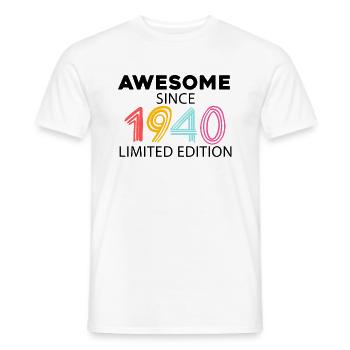 Fantastique depuis 1940 - né en 1940 - T-shirt homme - blanc - Devant - AI Model Male 178 dark (178cm)