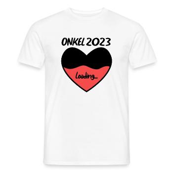 Onkel 2023 herz loading - Männer T-Shirt - Weiß - Vorne - AI Model Male 178 dark (178cm)