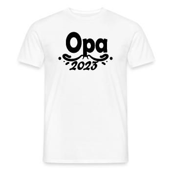 Opa 2023 - Männer T-Shirt - Weiß - Vorne - AI Model Male 178 dark (178cm)
