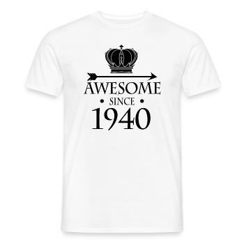 Né en 1940 - Fantastique depuis 1940 - T-shirt homme - blanc - Devant - AI Model Male 178 dark (178cm)