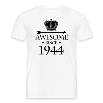 Born in 1944 - Fantastic since 1944 - Men's T-Shirt - white - Front - AI Model Male 178 dark (178cm)