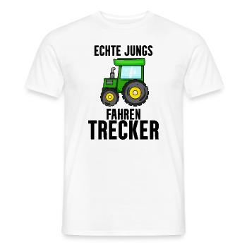 Trecker Bauer Landwirt Traktor Junge Geschenk - Männer T-Shirt - Weiß - Vorne - AI Model Male 178 dark (178cm)