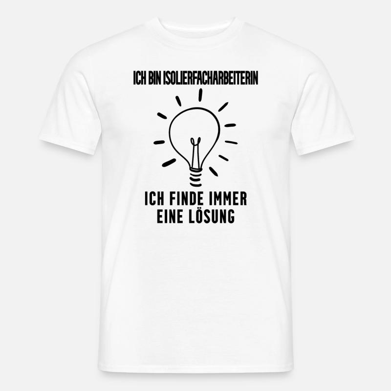 Isolierfacharbeiterin - Männer T-Shirt - Weiß