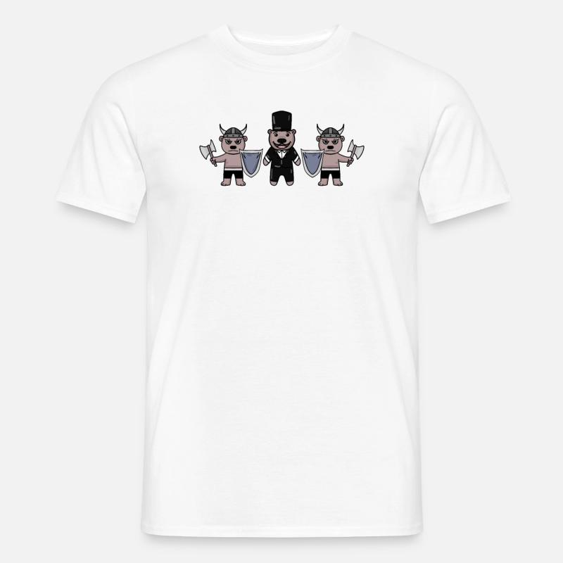 Bräutigam Security Wikinger - Männer T-Shirt - Weiß