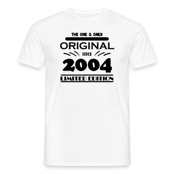 2004 - Baujahr 2004 - Jahrgang 2004 - Männer T-Shirt - Weiß - Vorne - AI Model Male 178 dark (178cm)