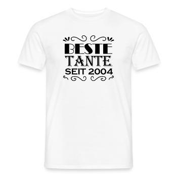 Beste Tante seit 2004 - Männer T-Shirt - Weiß - Vorne - AI Model Male 178 dark (178cm)