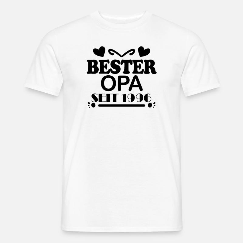 Bester Opa seit 1996 - Männer T-Shirt - Weiß