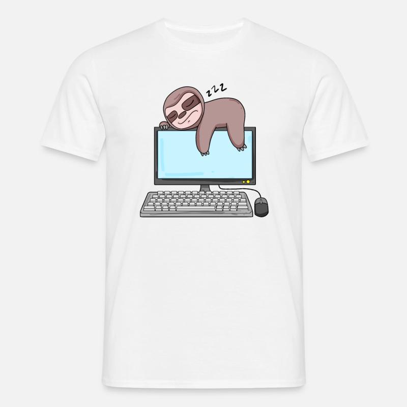Computer Nerd Programmierer Geschenk - Männer T-Shirt - Weiß