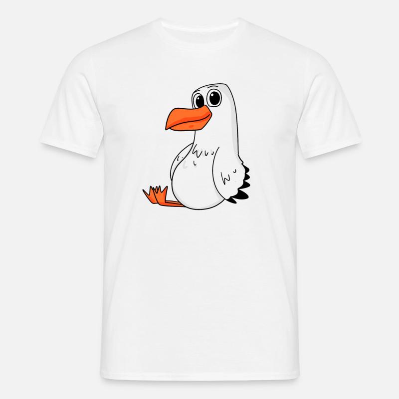 Möwe - Männer T-Shirt - Weiß