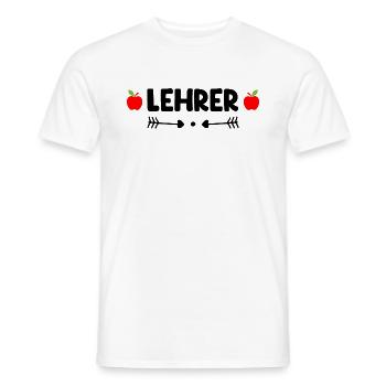 Lehrer - Männer T-Shirt - Weiß - Vorne - AI Model Male 178 dark (178cm)
