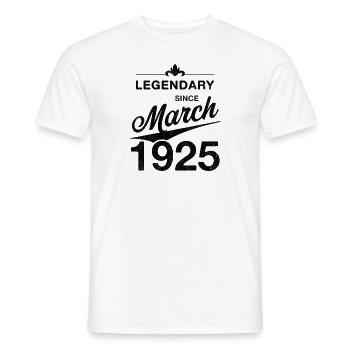 100ème Anniversaire Légendaire Mars 1925 Volume 25 - T-shirt homme - blanc - Devant - AI Model Male 178 dark (178cm)