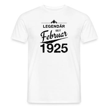100ème Anniversaire Légendaire Février 1925 Volume 25 - T-shirt homme - blanc - Devant - AI Model Male 178 dark (178cm)