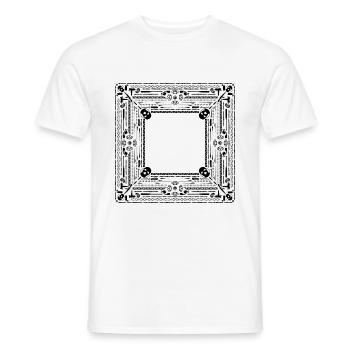 Bandana Schwarz - Männer T-Shirt - Weiß - Vorne - AI Model Male 178 dark (178cm)
