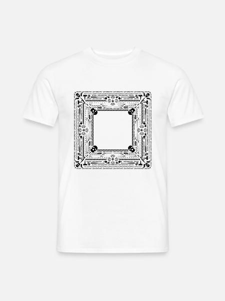 Bandana Schwarz - Männer T-Shirt - Weiß