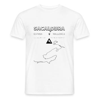 Chemises et vêtements de cyclisme Sa Calobra - T-shirt homme - blanc - Devant - AI Model Male 178 dark (178cm)