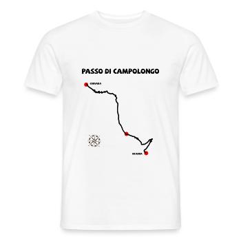 Passo Di Campolongo Haarnadelkurven Italien - Männer T-Shirt - Weiß - Vorne - AI Model Male 178 dark (178cm)