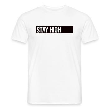 Stay High - Men's T-Shirt - white - Front - AI Model Male 178 dark (178cm)